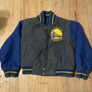 Golden State Warriors Kids Jacket - Blue and Gray